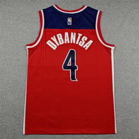 Men's Washington Wizards AJ Dybantsa #4 Red Swingman Jersey - Icon Edition