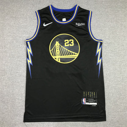 Men's Golden State Warriors Draymond Green #23 City Edition Black Classic Jersey1