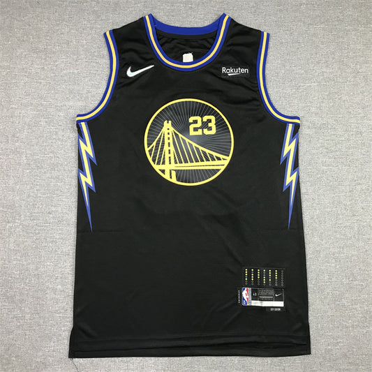 Men's Golden State Warriors Draymond Green #23 City Edition Black Classic Jersey1