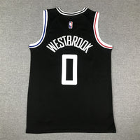 Men's LA Clippers Russell Westbrook #0 Black 2022/23 Fastbreak Jersey1 - City Edition