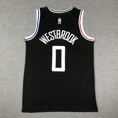 Men's LA Clippers Russell Westbrook #0 Black 2022/23 Fastbreak Jersey1 - City Edition