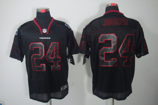 Men's Houston Texans Johnathan Joseph #24 Black Game Jersey1