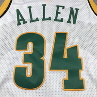 Men's Seattle SuperSonics Ray Allen #34 White 2006-2007 Swingman Jersey