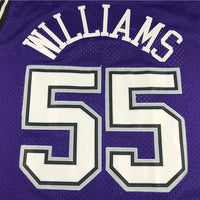 Men's Sacramento Kings Jason Williams Purple Hardwood Classics Swingman Jersey1
