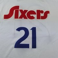 Men's Philadelphia 76ers Joel Embiid #21 White 2024/25 Swingman Player Jersey1 - City Edition