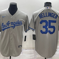 Men's Los Angeles Dodgers Cody Bellinger #35 Gray Stitched Jersey1