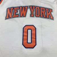Men's New York Knicks Donte DiVincenzo #0 White Swingman Jersey1 - Association Edition