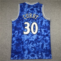 Men's Golden State Warriors Stephen Curry Mitchell & Ness Blue Swingman Jersey1