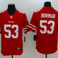 Men's San Francisco 49ers Navoro Bowman #53 Red Game Jersey1