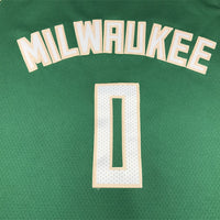 Men's Milwaukee Bucks Damian Lillard #0 Hunter Green Fast Break Player Jersey1 - Icon Edition