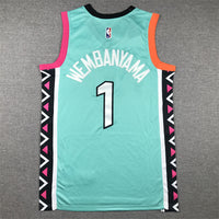 Victor Wembanyama San Antonio Spurs Turquoise City Edition Jersey - 2
