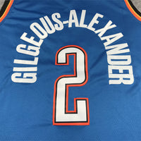 Men's Oklahoma City Thunder Shai Gilgeous-Alexander #2 Blue 2022/23 Swingman Jersey1 - Icon Edition
