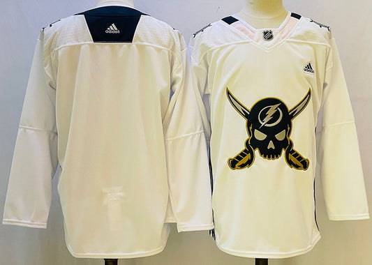 Men's Tampa Bay Lightning Blank White Game Jersey1
