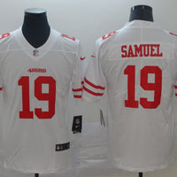 Men's San Francisco 49ers Deebo Samuel #19 White Game Jersey1