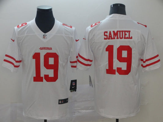 Men's San Francisco 49ers Deebo Samuel #19 White Game Jersey1
