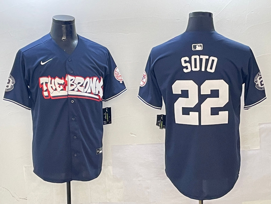 Men's New York Yankees Juan Soto Navy Limited Player Jersey1