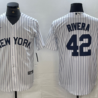 Men's New York Yankees Mariano Rivera #42 White Limited Jersey1