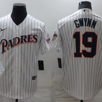 Men's San Diego Padres Tony Gwynn #19 White Replica Team Jersey1