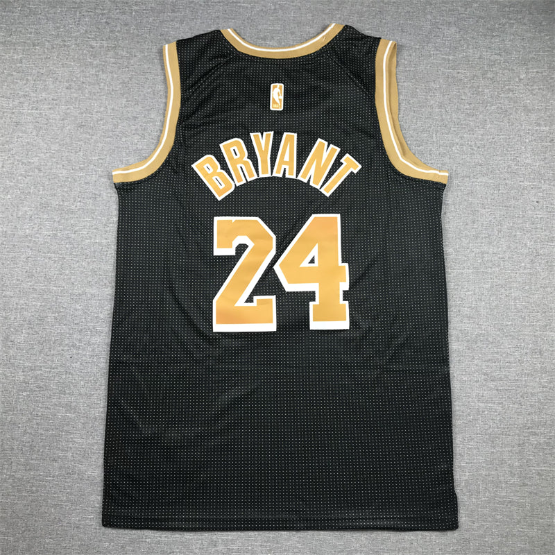 Men's Los Angeles Lakers Kobe Bryant #24 Black Select Series Swingman Jersey1