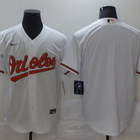 Men's Baltimore Orioles White Home Replica Blank Jersey1