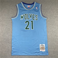 Men's Minnesota Timberwolves Kevin Garnett Hardwood Classics Swingman Jersey1