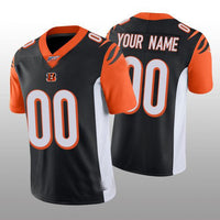 Custom1 Cincinnati Bengals Black Vapor Limited 100th Season Jersey1 Stitched American Football Jerseys