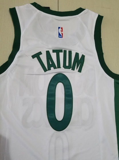 Men's Boston Celtics Jayson Tatum White Swingman Player Jersey1 - City Edition