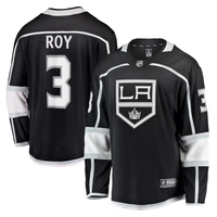 Men's Los Angeles Kings Matt Roy #3 Black Home Breakaway Player Jersey1