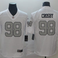 Men's Las Vegas Raiders Maxx Crosby #98 White Alternate Game Jersey1