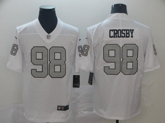 Men's Las Vegas Raiders Maxx Crosby #98 White Alternate Game Jersey1