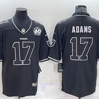Men's Las Vegas Raiders Davante Adams #17 Black Game Jersey1