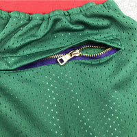 Men's Chicago Bulls Green Basketball Shorts1