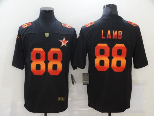 Men's Dallas Cowboys #88 CeeDee Lamb Black Game Player Jersey1