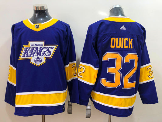 Men's Los Angeles Kings Jonathan Quick #32 Purple Breakaway Jersey1