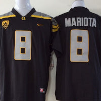Men's Oregon Ducks Marcus Mariota #8 Black Player Game Jersey