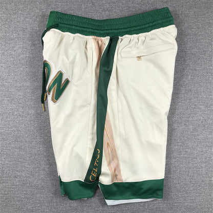 Men's Boston Celtics White 2023/24 Pocket Shorts1 City Edition