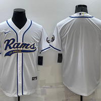 Men's Los Angeles Rams White Blank Jersey1