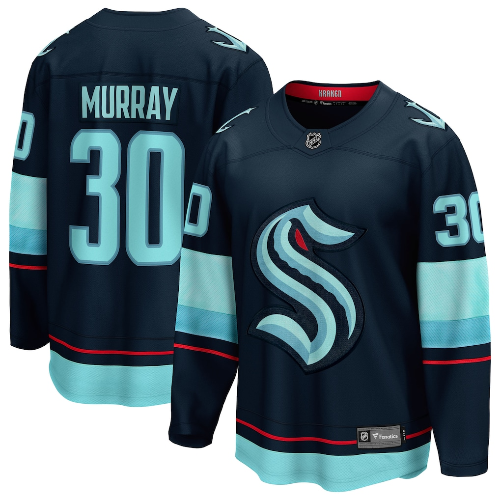 Men's Seattle Kraken Matt Murray #30 Fanatics Deep Sea Blue Home Breakaway Jersey