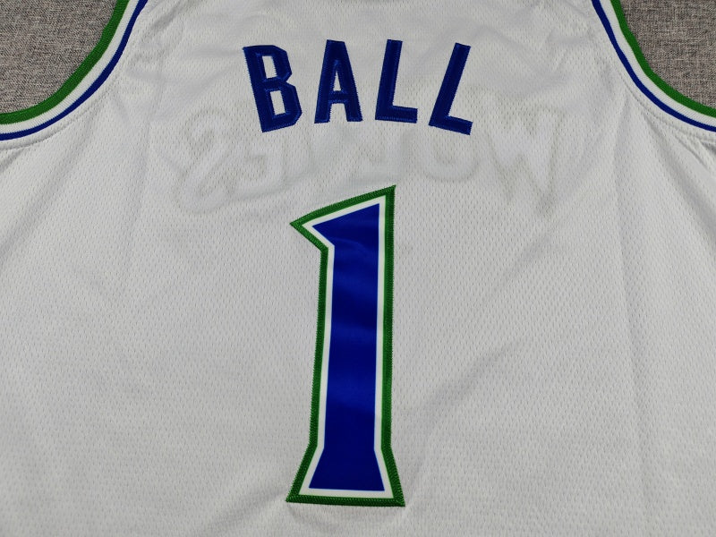 Men's Minnesota Timberwolves LaMelo Ball #1 White Swingman Jersey - Association Edition