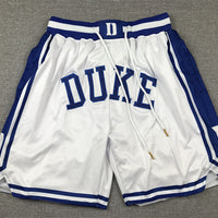 Men's Duke Blue Devils White Basketball Shorts