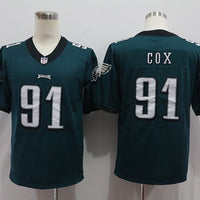 Men's Philadelphia Eagles Fletcher Cox #91 Midnight Green Game Jersey1