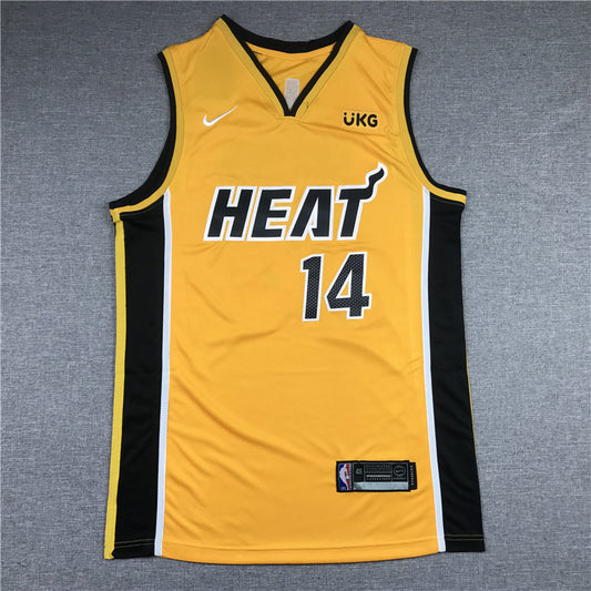 Men's Miami Heat Tyler Herro #14 Gold 2020/21 Swingman Player Jersey1