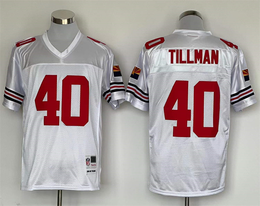 Men's Arizona Cardinals Pat Tillman Mitchell & Ness White Legacy Replica Jersey1