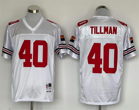 Men's Arizona Cardinals Pat Tillman Mitchell & Ness White Legacy Replica Jersey1