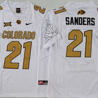 Men's Colorado Buffaloes Shilo Sanders #21 White Game Jersey