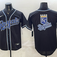 Men's Kansas City Royals Black Fashion Replica Out Jersey