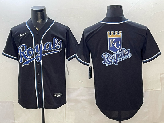 Men's Kansas City Royals Black Fashion Replica Out Jersey