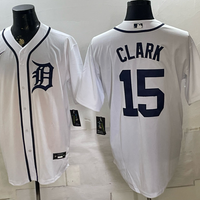 Men's Detroit Tigers Max Clark #15 White Home Replica Jersey