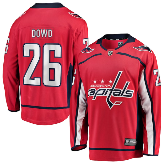 Men's Washington Capitals Nic Dowd #26 Red Home Breakaway Player Jersey1