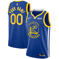 Men's Golden State Warriors Royal 2020/21 Swingman Custom Jersey1 - Icon Edition